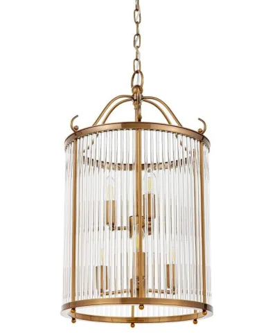 Lampa wisząca - Mosiężna Loft Boston W6