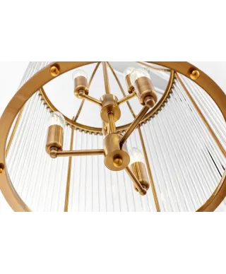 Lampa wisząca - Mosiężna Loft Boston W6