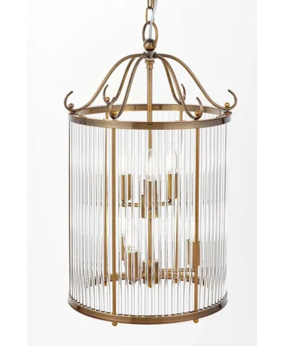 Lampa wisząca - Mosiężna Loft Boston W6