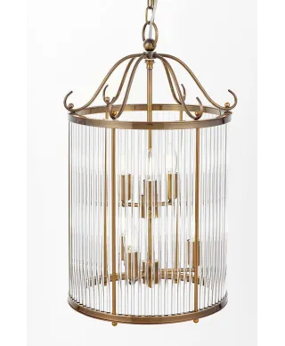 Lampa wisząca - Mosiężna Loft Boston W6