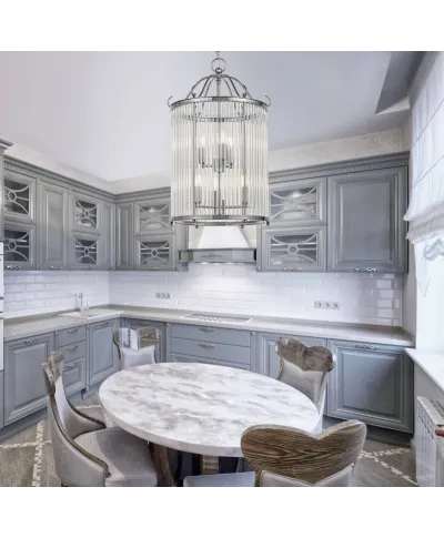 Lampa wisząca - Chromowana Loft Boston W6