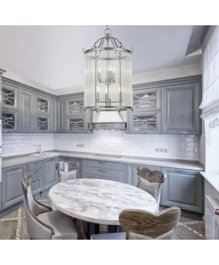 Lampa wisząca - Chromowana Loft Boston W6