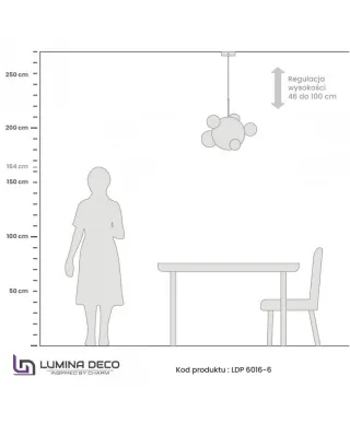 Lampa wisząca - Złota Neroni W6