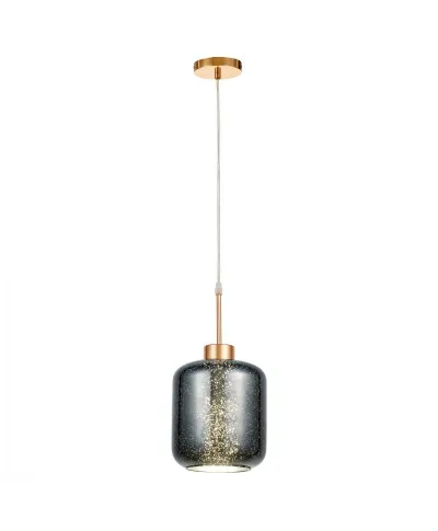 Lampa wisząca nowoczesna - Szaro złota Alacosmo W1