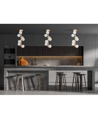 Lampa wisząca sufitowa - Złota Petrica W7