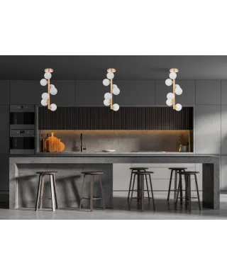 Lampa wisząca sufitowa - Złota Petrica W7