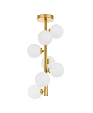 Lampa wisząca sufitowa - Mosiężna Petrica W7