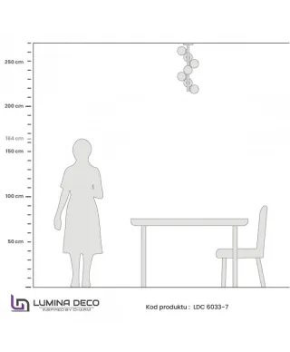 Lampa wisząca sufitowa - Mosiężna Petrica W7