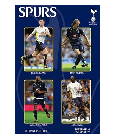 Tottenham Hotspur (Keane, Modric, Palacios & King) - plakat