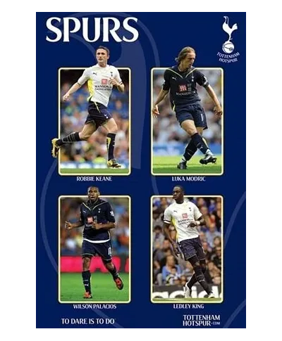 Tottenham Hotspur (Keane, Modric, Palacios & King) - plakat