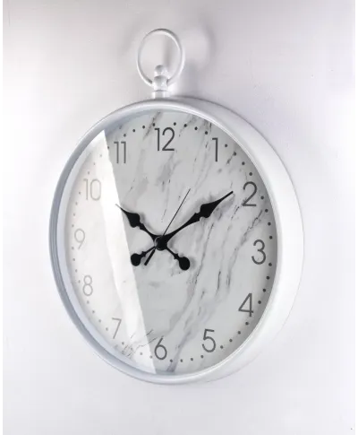 Zegar ścienny okrągły - Biały 48cm
