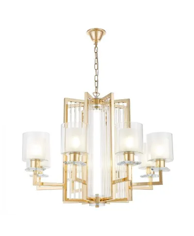 Lampa wisząca - Żyrandol Złoty Manhattan W8