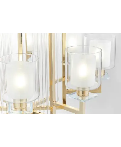 Lampa wisząca - Żyrandol Złoty Manhattan W8