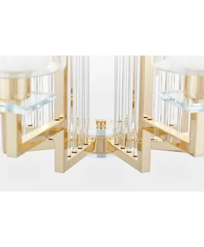 Lampa wisząca - Żyrandol Złoty Manhattan W8