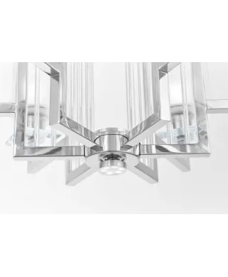 Lampa wisząca - Żyrandol Chromowany Manhattan W6