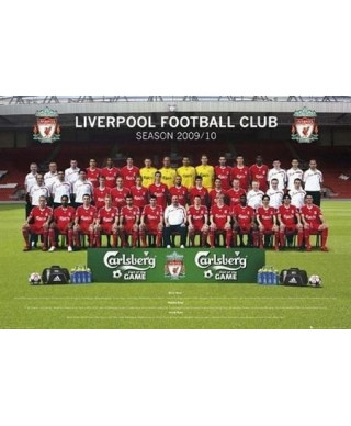 Liverpool Team Photo 09/10 - plakat
