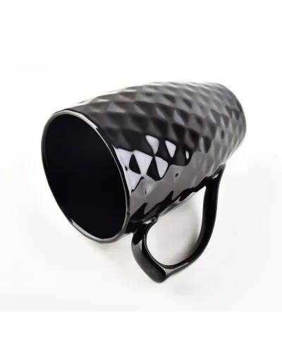 Kubek porcelanowy - czarny Diament - 280ml