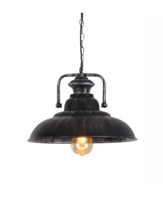 Lampa wisząca - Stare srebro - industrialna Loft Bardi