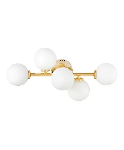 Lampa ścienna - Nowoczesny kinkiet Złoty - Marsiada W5