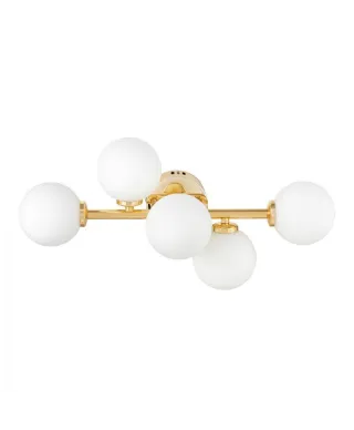 Lampa ścienna - Nowoczesny kinkiet Złoty - Marsiada W5