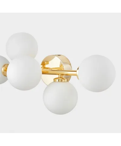 Lampa ścienna - Nowoczesny kinkiet Złoty - Marsiada W5