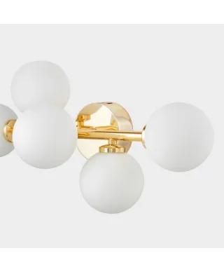 Lampa ścienna - Nowoczesny kinkiet Złoty - Marsiada W5