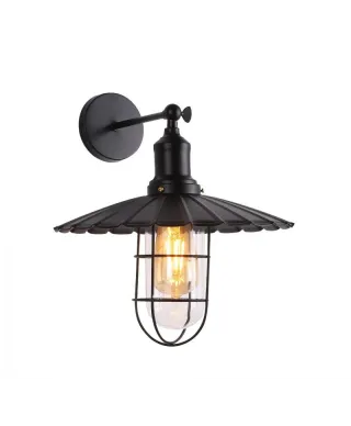 Lampa ścienna - Kinkiet Czarny Loft Lararo