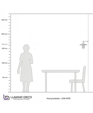 Lampa ścienna - Kinkiet Czarny Loft Lararo