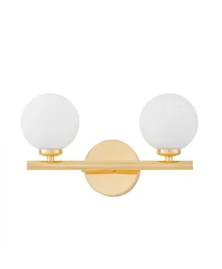 Lampa ścienna - Kinkiet złoty Marsiada W2
