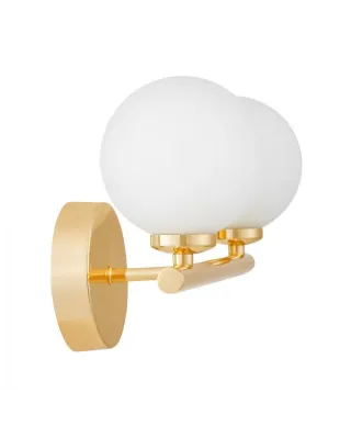 Lampa ścienna - Kinkiet złoty Marsiada W2