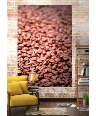 Fototapeta do kuchni - Ogniste ziarna kawy - 115x175 cm