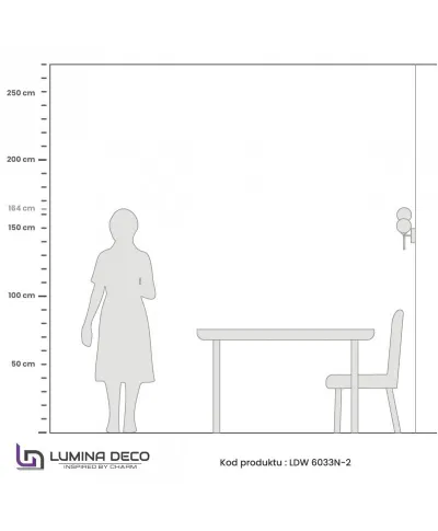 Lampa ścienna- Kinkiet Chromowany - Marsiada Neo