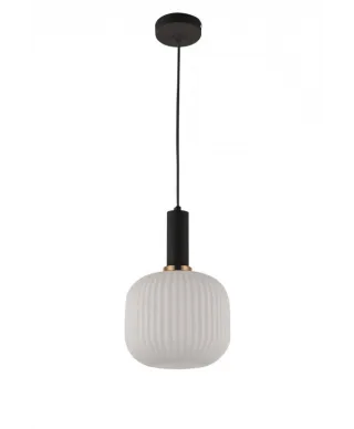 Lampa wisząca - Biało Czarna Loft Gato