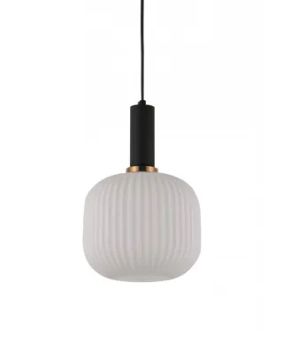 Lampa wisząca - Biało Czarna Loft Gato