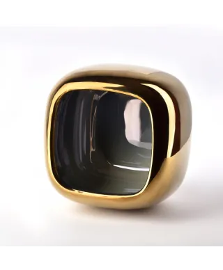 Doniczka ceramiczna - Osłonka Złota - Carole Gold 15x12cm