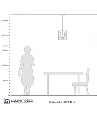 Lampa wisząca - Czarno Mosiężna Loft Waldorf W4