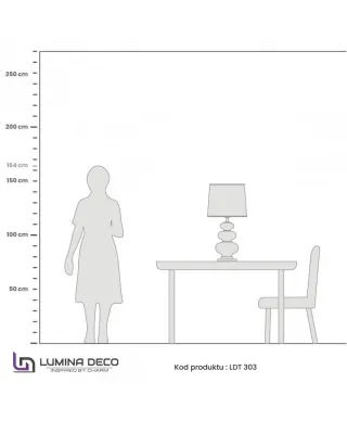 Lampa nocna Glamour - Czarna Briston