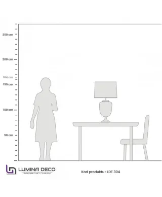 Lampa nocna - Czarno Złota - Olimpia