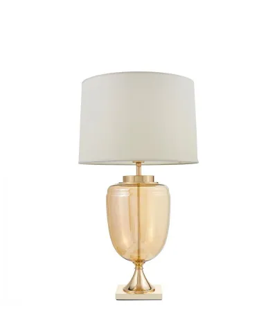Lampa nocna - Biało Złota - Olimpia