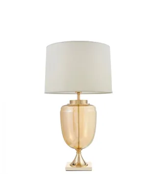 Lampa nocna - Biało Złota - Olimpia