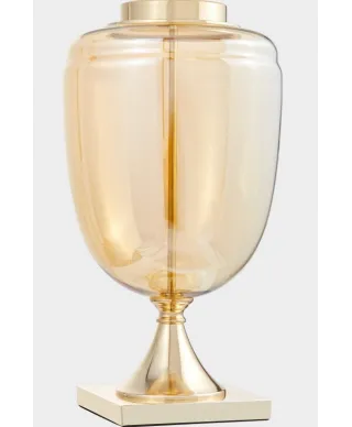 Lampa nocna - Biało Złota - Olimpia