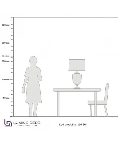 Lampa nocna - Czarno Srebrna - Olimpia