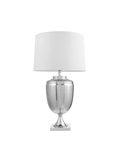 Lampa nocna - Biało srebrna - Olimpia