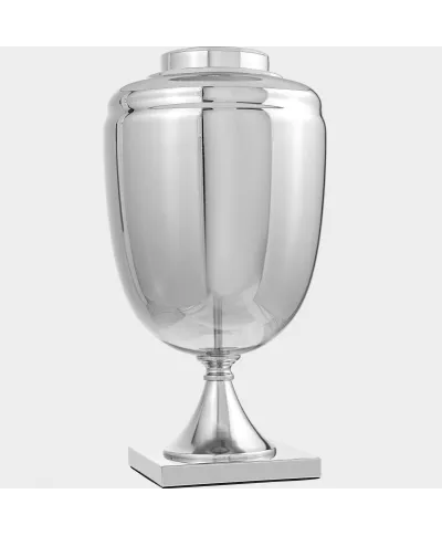 Lampa nocna - Biało srebrna - Olimpia