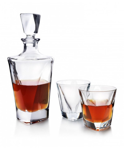 Karafka - 6 szklanek do whisky - Zestaw TRIANGLE 780ml/280ml