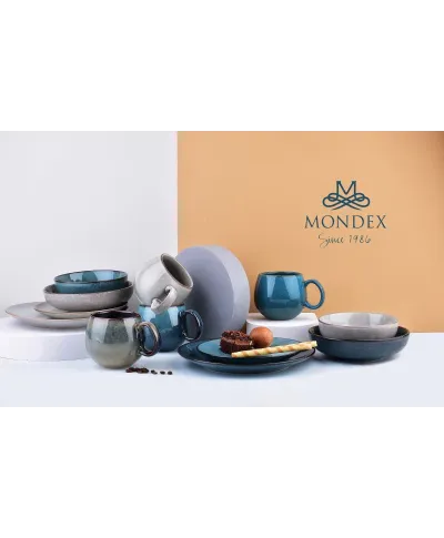 Miska porcelanowa szara - Eveline Grey 600ml