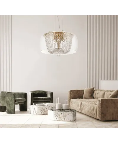 Lampa wisząca - Nowoczesna Disposa Gold D50