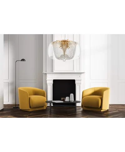 Lampa wisząca - Nowoczesna Disposa Gold D50