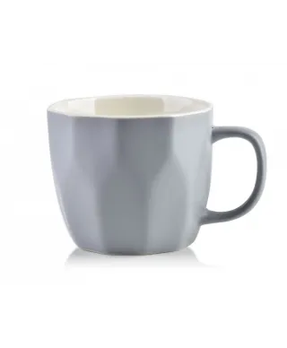 Kubek porcelanowy - Sally Geo Szary 380ml