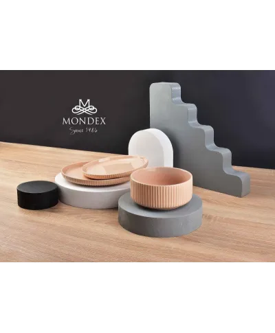 Talerz deserowy - Blady róż - Shivonne 20.5cm